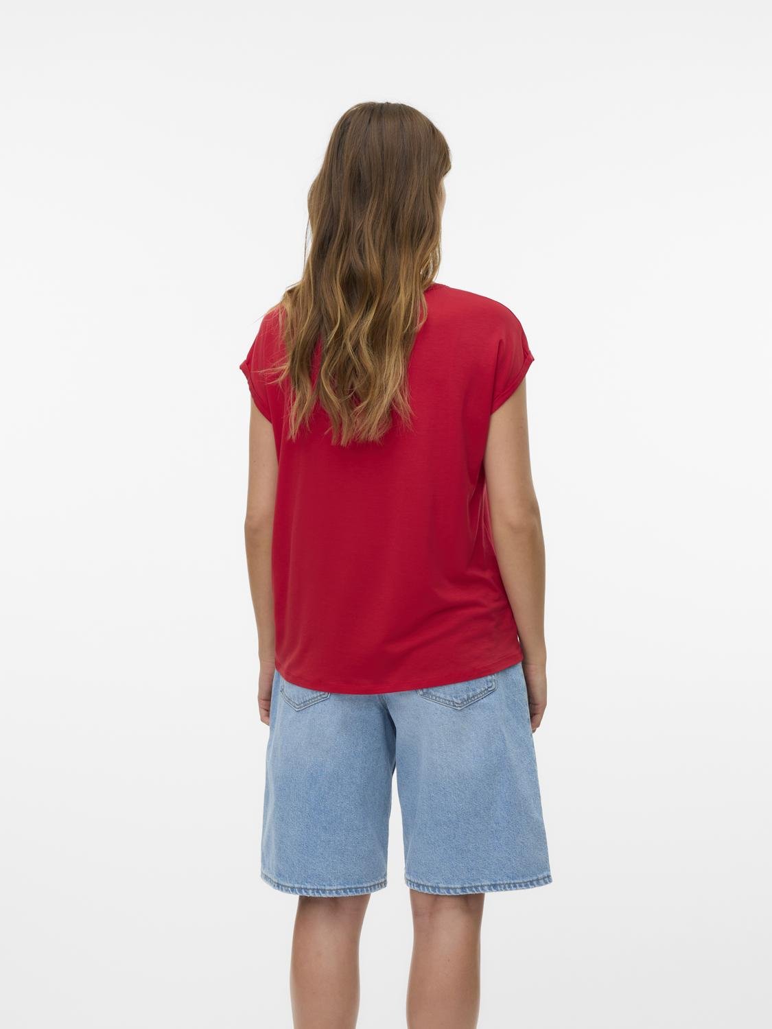 VMAVA T-Shirt - Ribbon Red - VERO MODA & VILA Bergvik